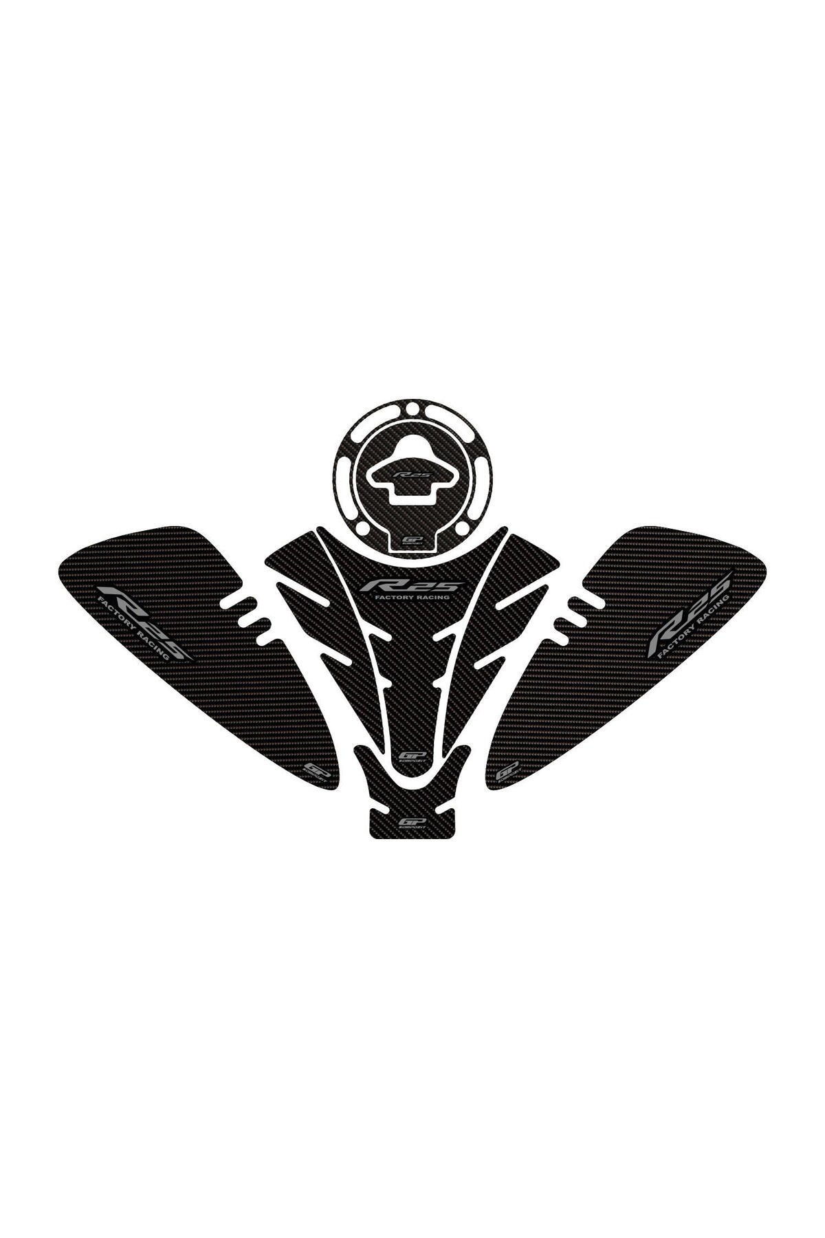 Tankpad & StickerYamaha R25 2019-2025 Uyumlu Tank Pad Seti Karbon