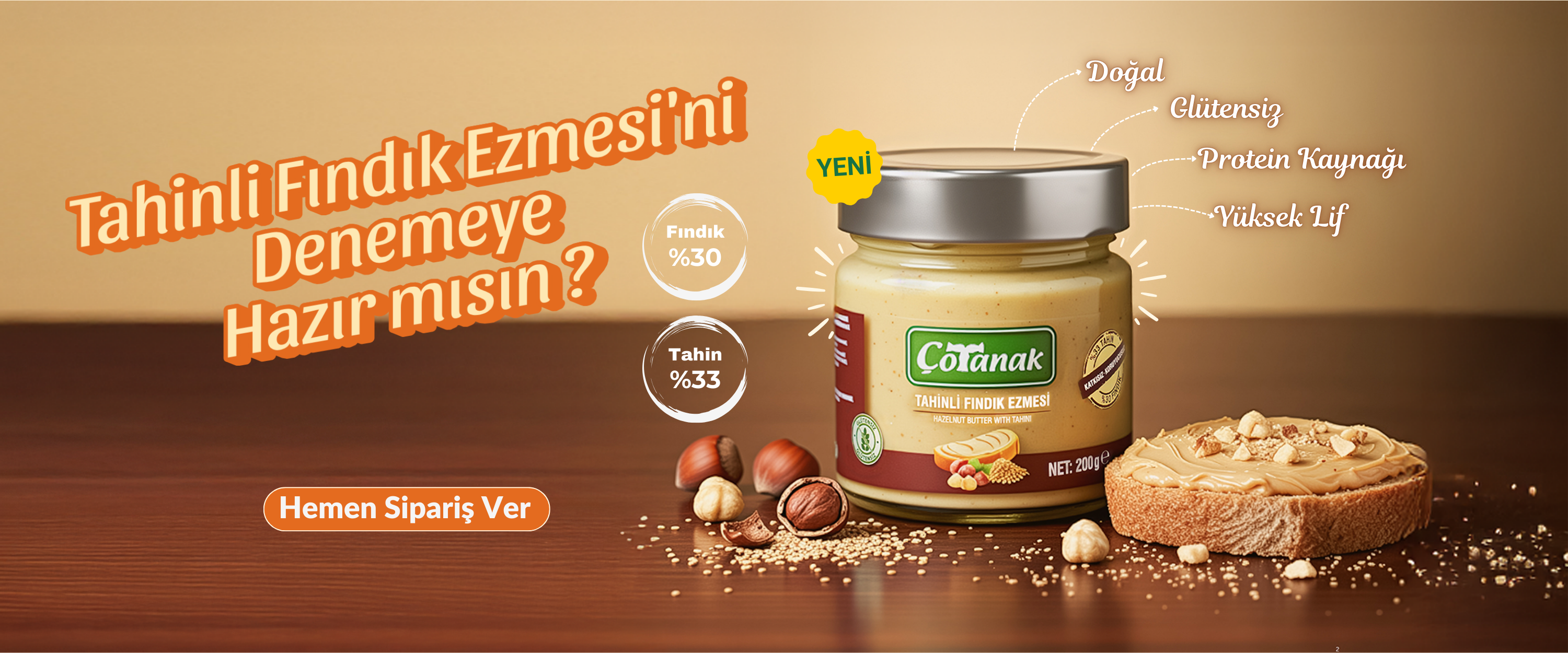 Tahinli Fındık Ezmesi