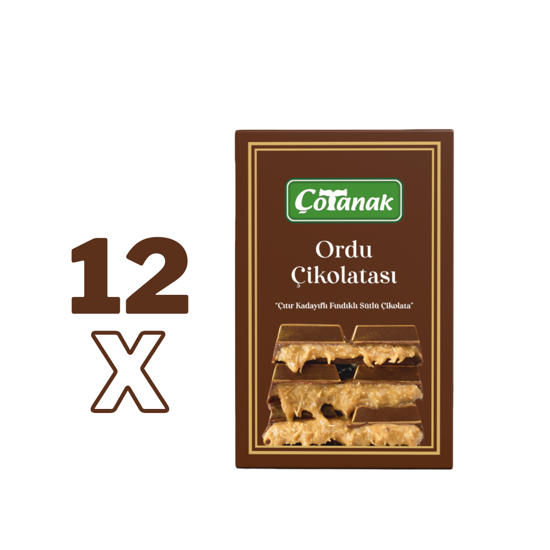 12*180 Gr Çotanak Ordu Çikolatası