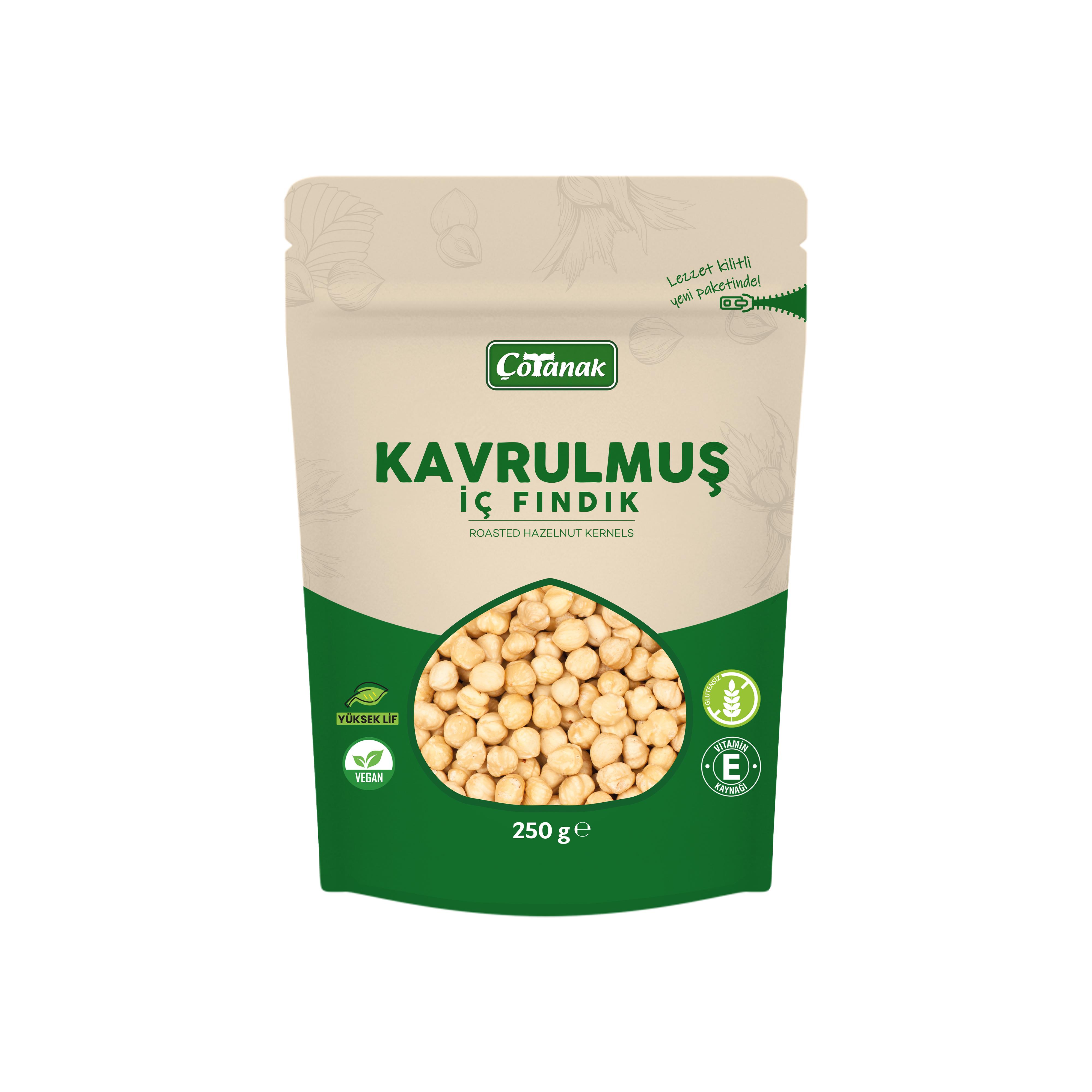 Çotanak 250 Gr Kavrulmuş İç Fındık
