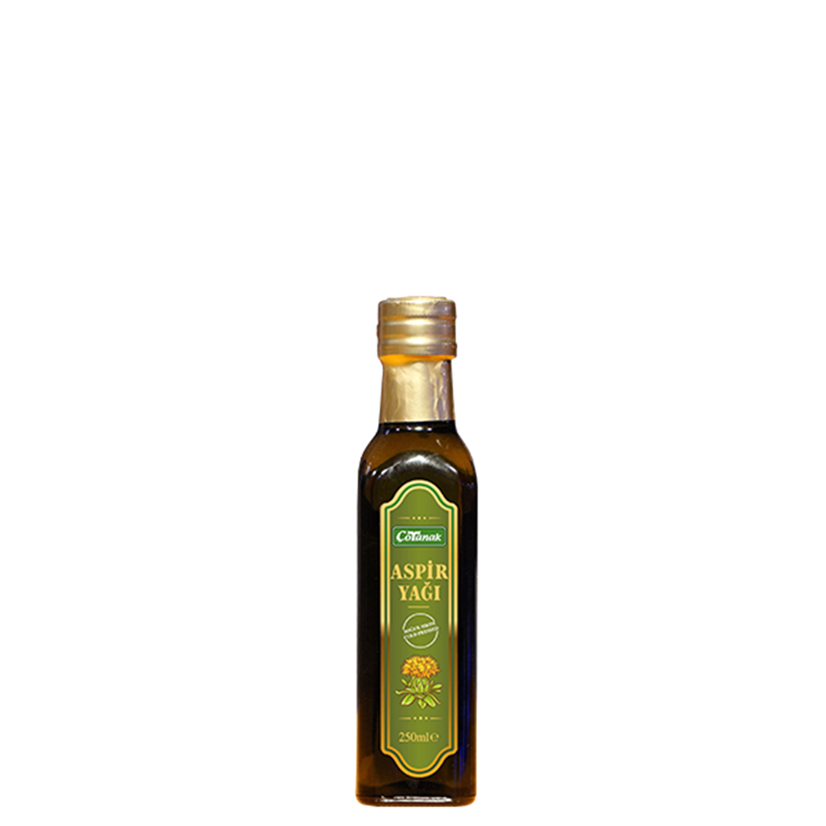 Çotanak 250ml Soğuk Sıkım Aspir Yağı (Cam Şişe)