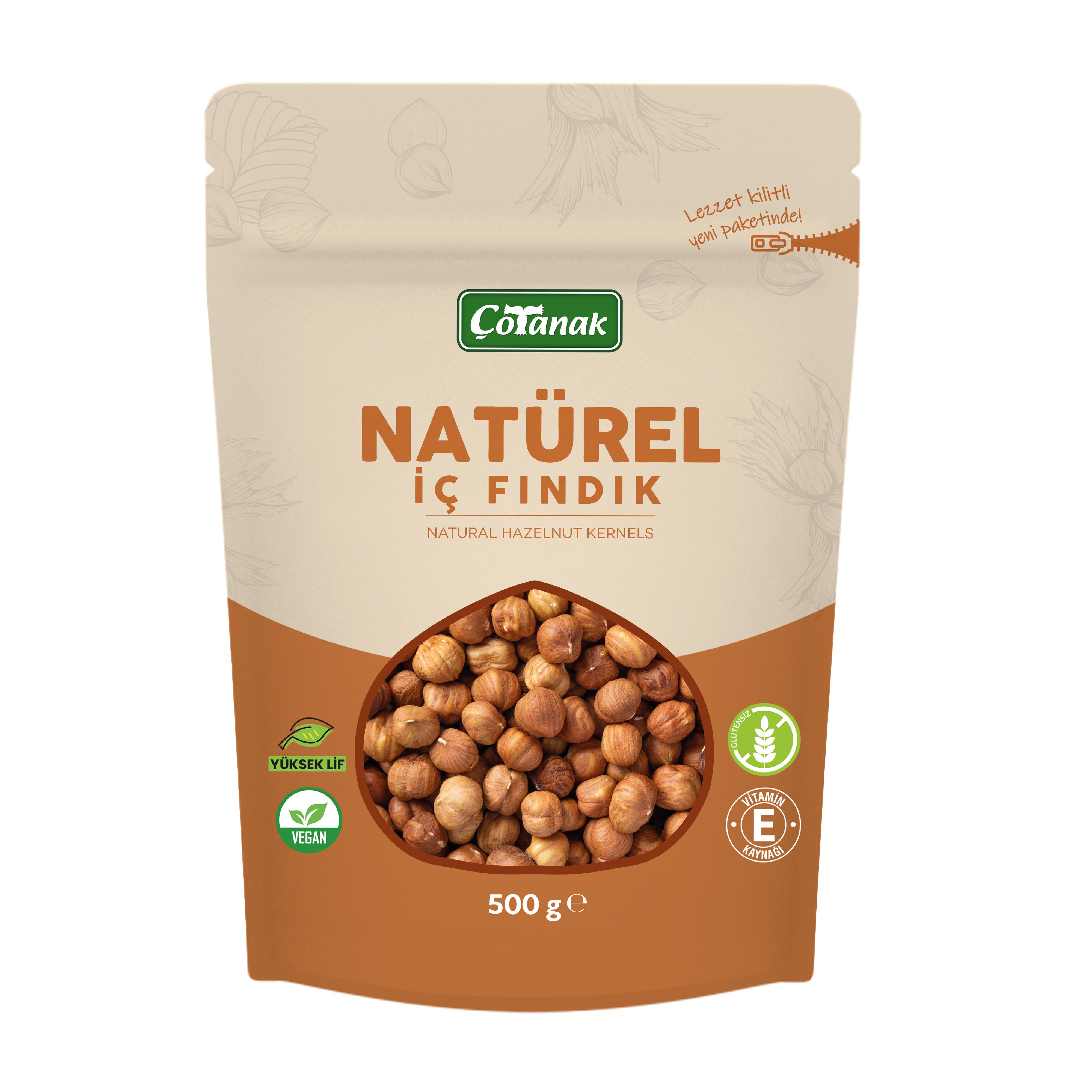 Çotanak 500 Gr Naturel İç Fındık