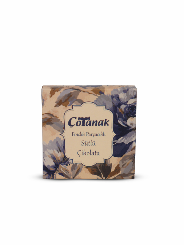 Çotanak Fındık Parçacıklı Sütlü Tablet Çikolata 60 Gr