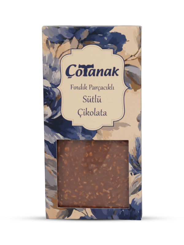 Çotanak Fındık Parçacıklı Sütlü Tablet Çikolata 100 Gr