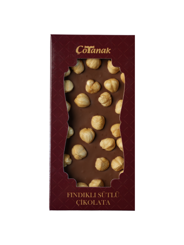 Çotanak Fındıklı Sütlü Tablet Çikolata 100 Gr