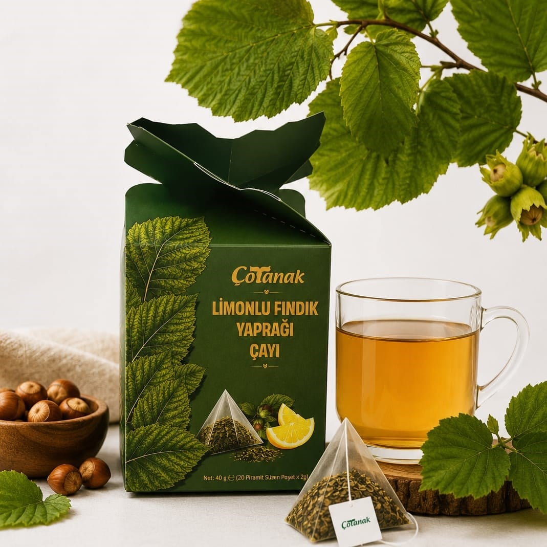Limonlu Fındık Yaprağı Çayı
