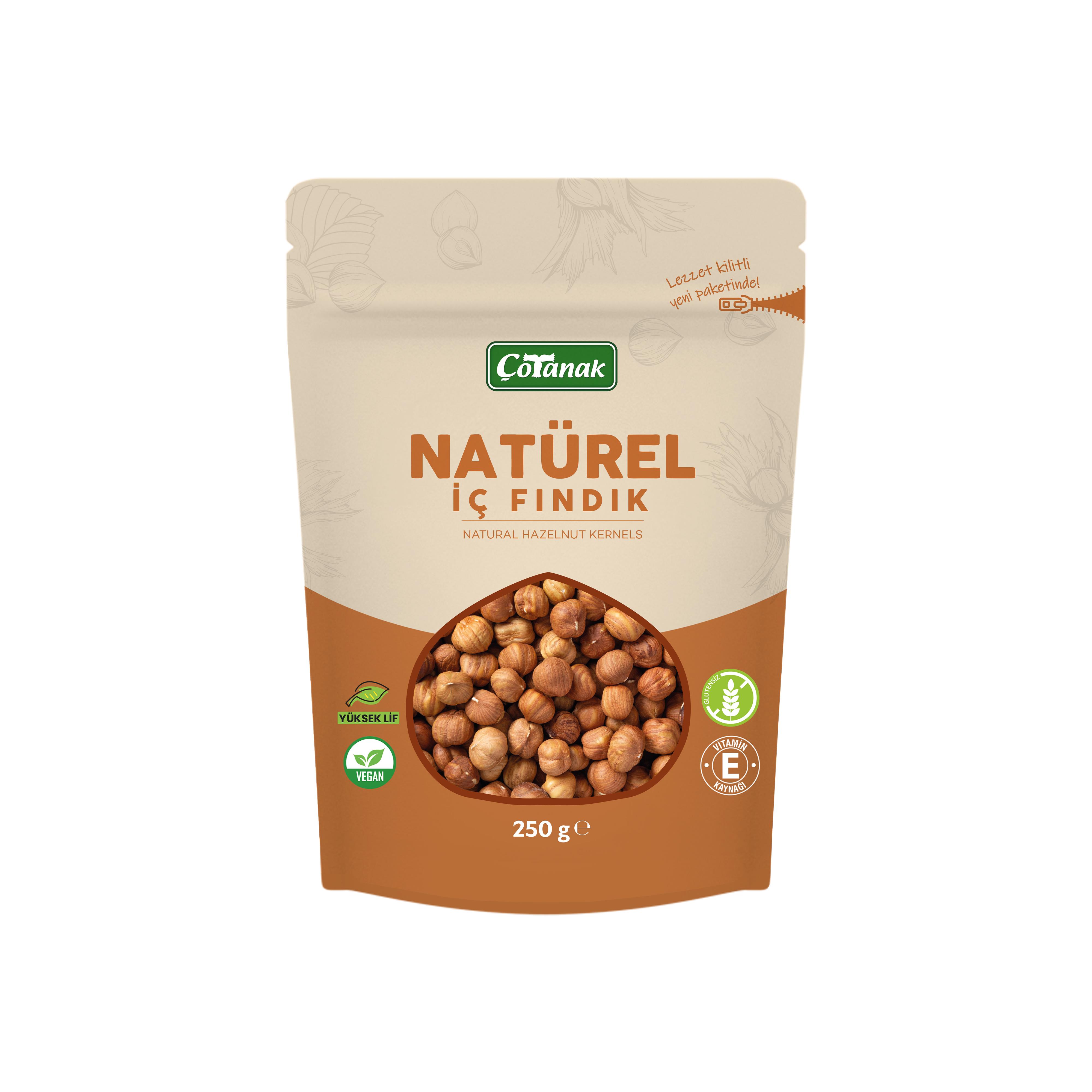 Çotanak 250 Gr Naturel İç Fındık