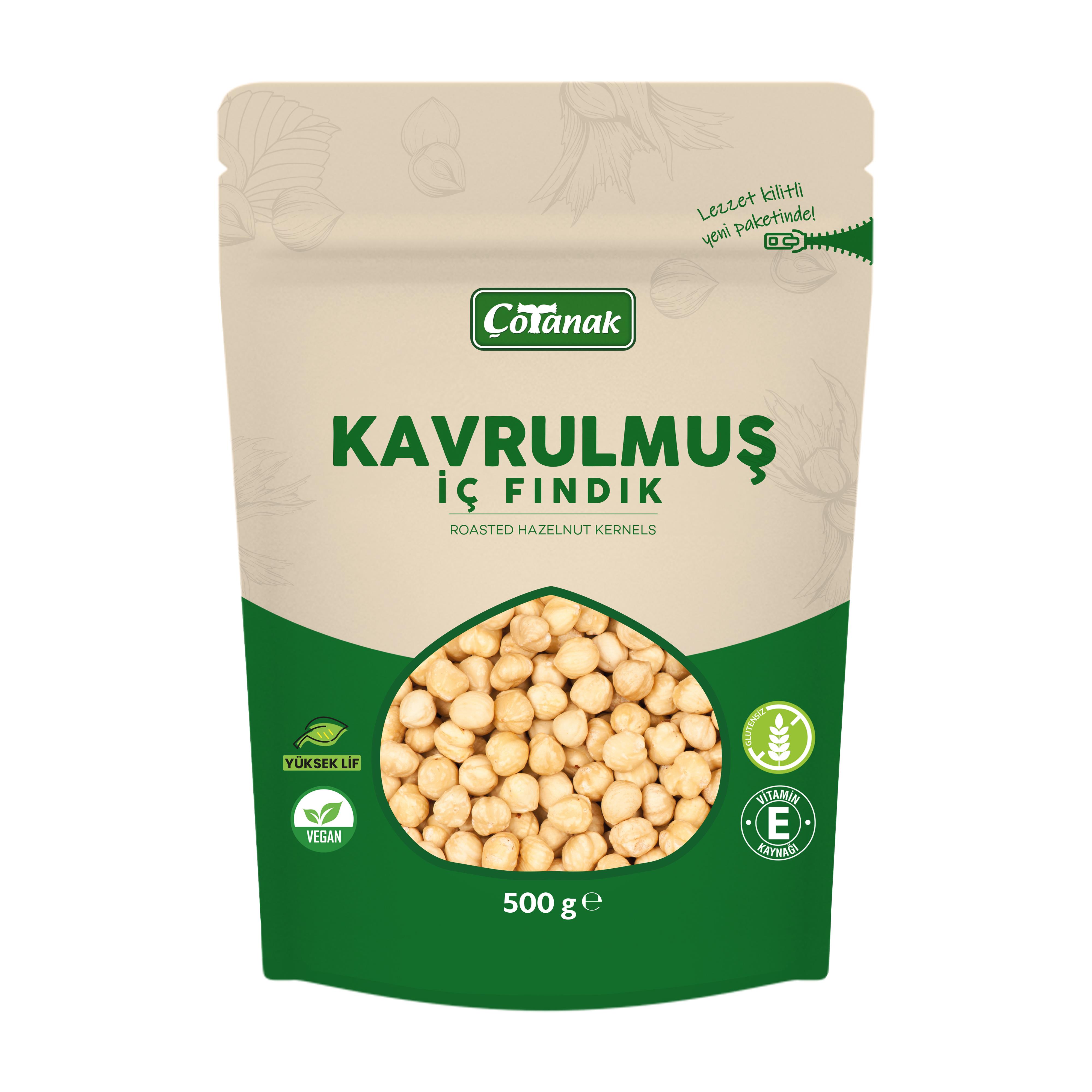 Çotanak 500 Gr Kavrulmuş İç Fındık