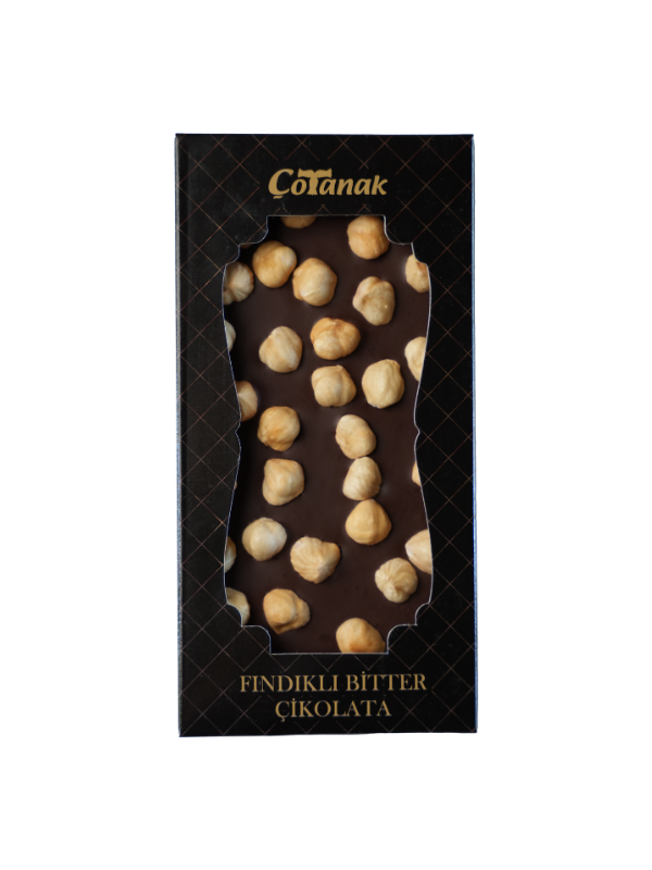 Çotanak Fındıklı Bitter Tablet Çikolata 100 Gr