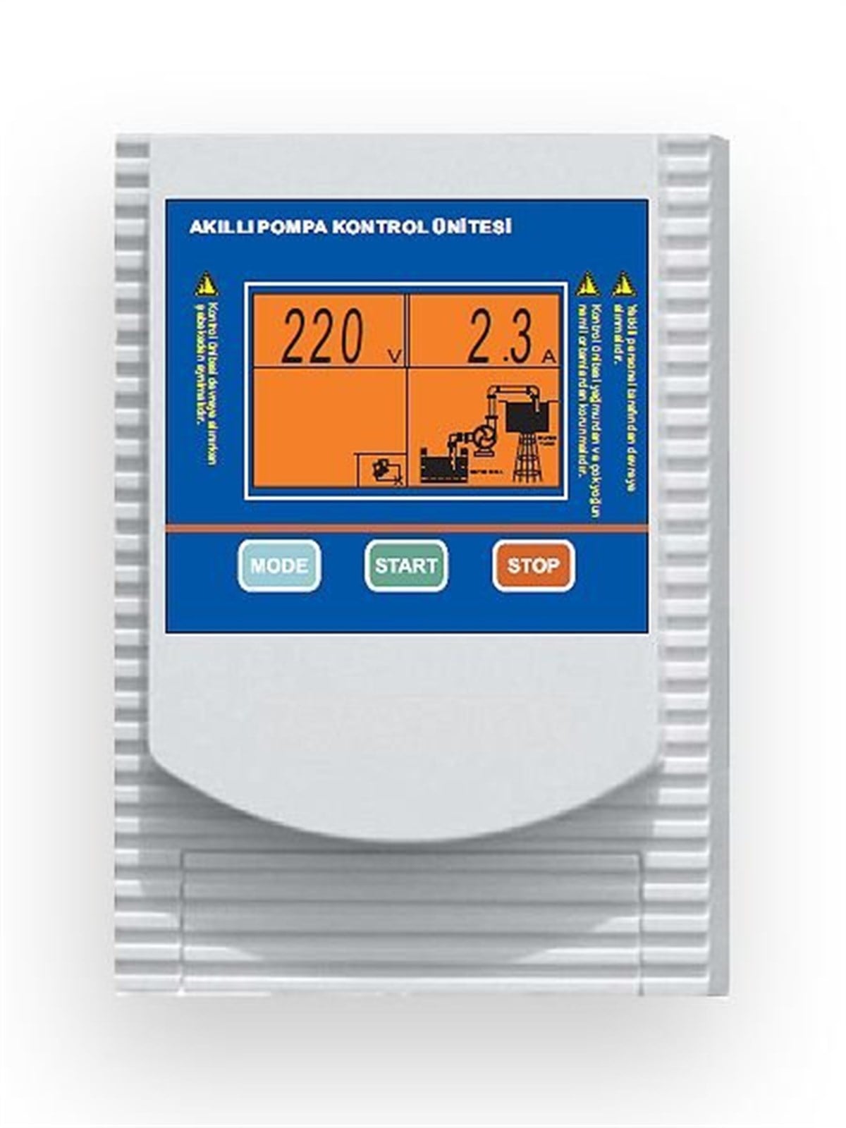 EPC 5,5 - 7,5 KW Trifaze Dalgıç Pompa Koruma ve Kontrol Panosu - Dijital Ekran,Türkçe Menü
