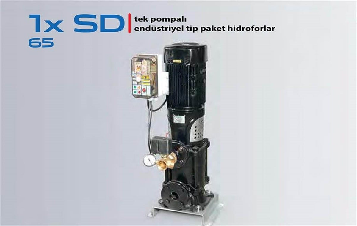 Komm 1x SD 65 Tek Pompalı Endüstriyel Tip Paket Hidrofor
