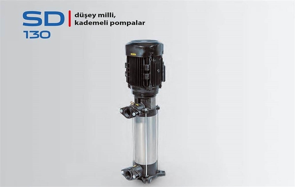 Komm SD 130 Düşey Milli Çok Kademeli Santrifüj Pompa
