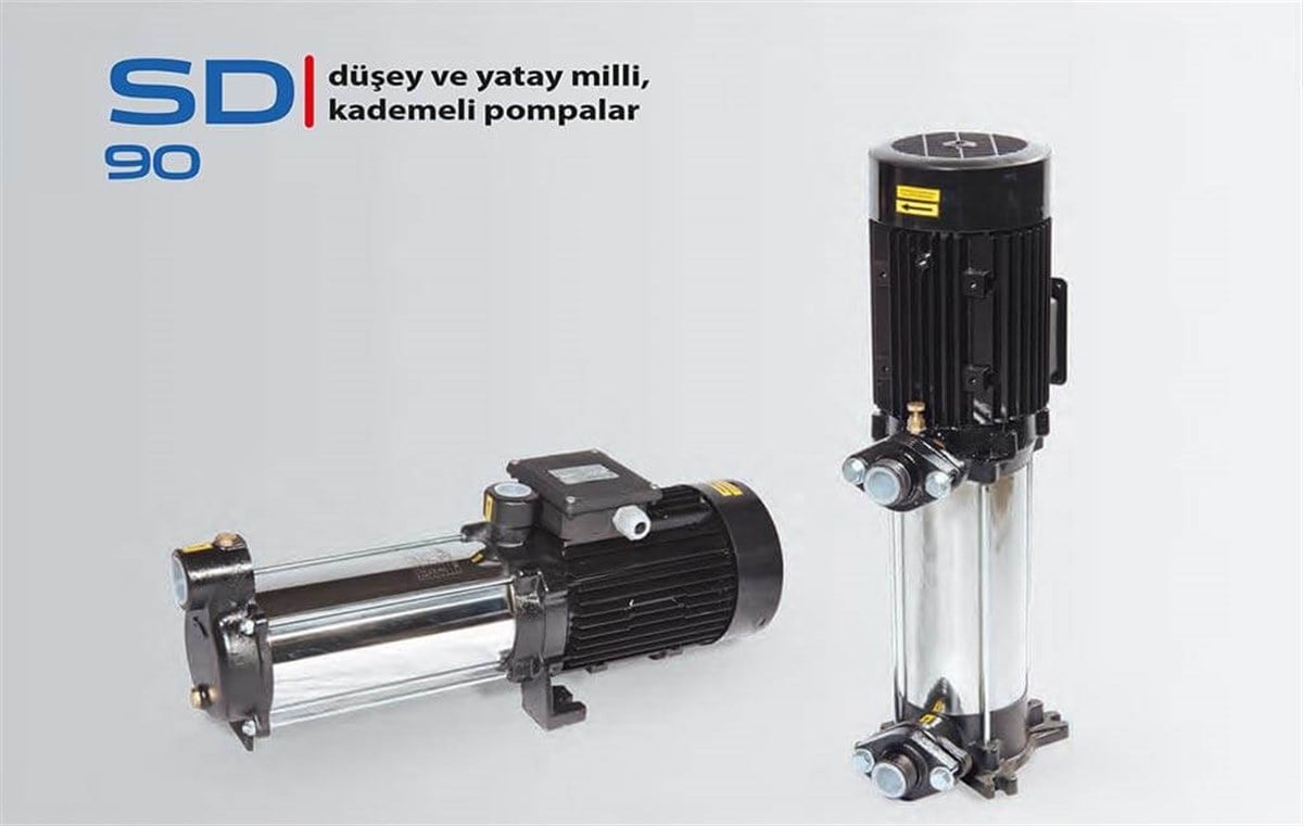 Komm SD 90 Düşey ve Yatay Milli Çok Kademeli Pompa