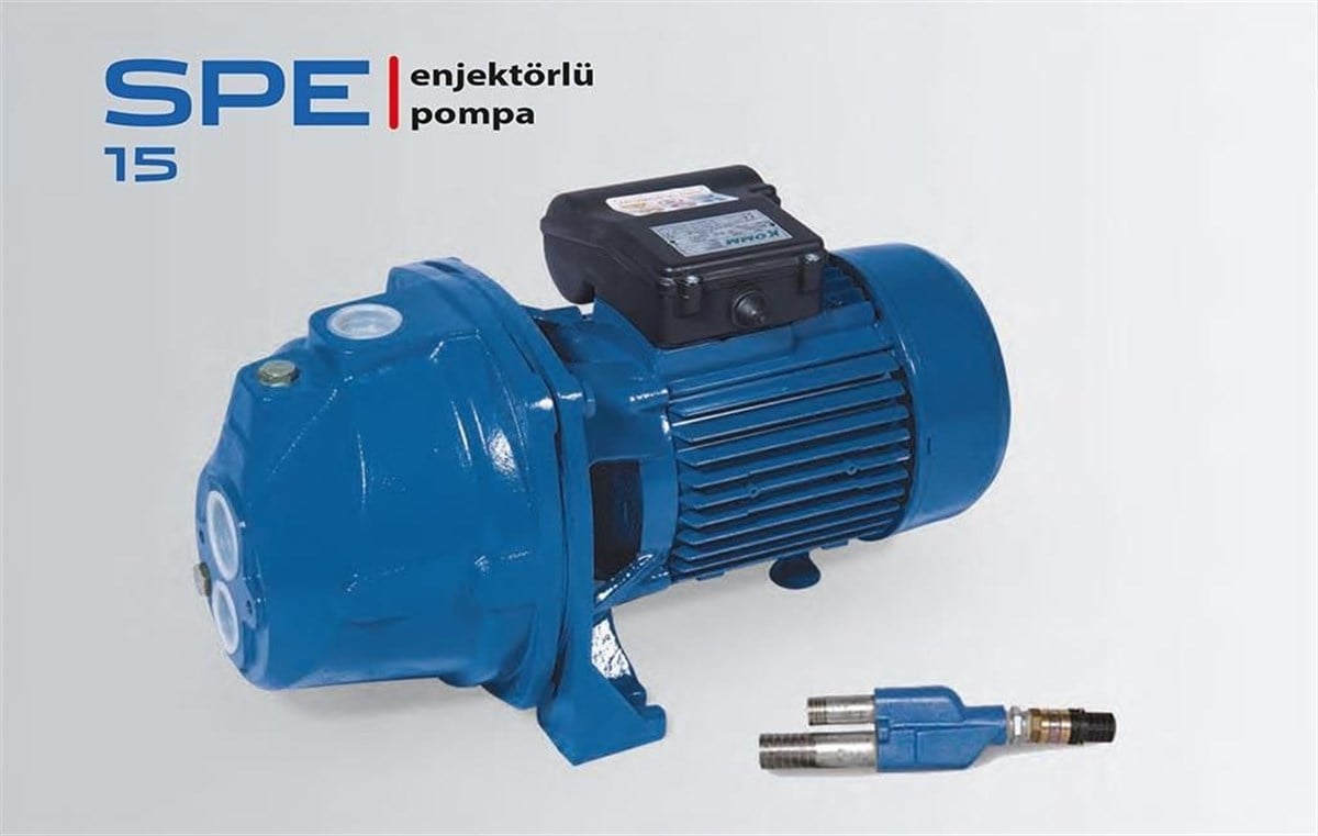 Komm SPE-15 Enjektörlü Pompa 30 Derinlikten Emiş Yapabilir