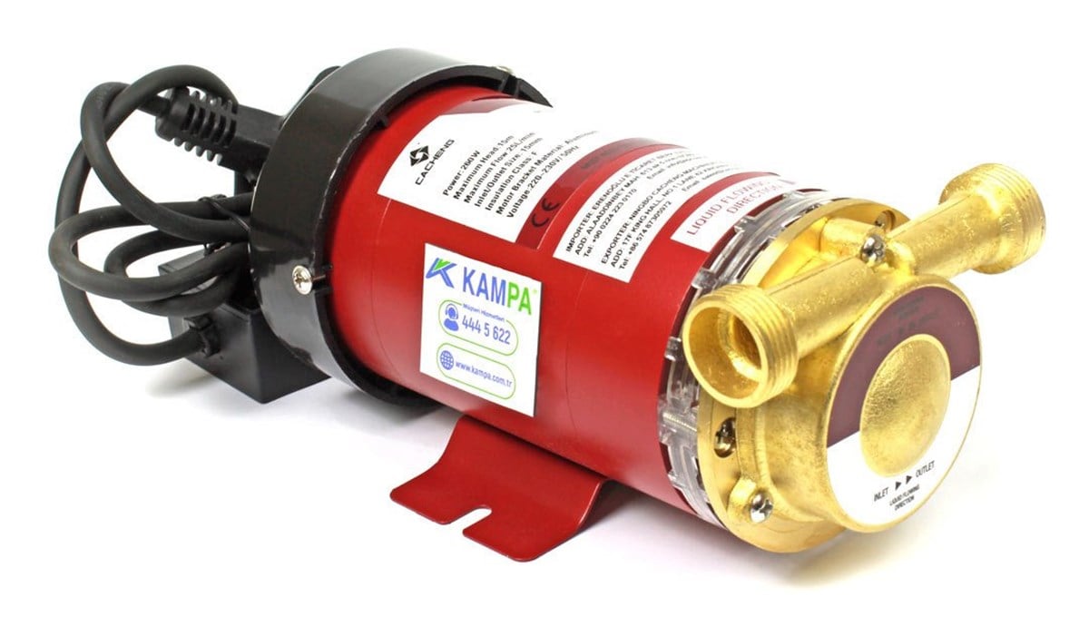 Cacheng BP260H-RD Güneş Enerji Basınç Arttırıcı Pompa, Sıcak Su Hidroforu, Pompamat