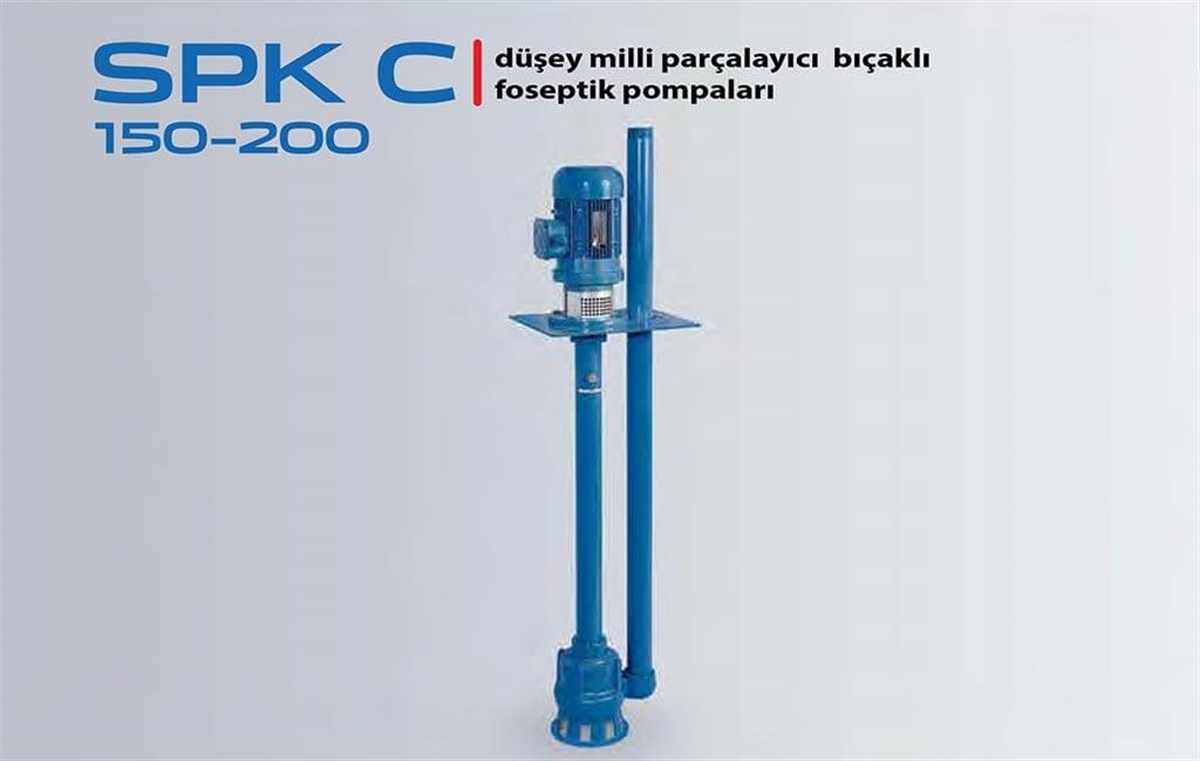 Deeps SPK C 150-200 Düşey Milli Parçalayıcı Bıçaklı Foseptik Pompa