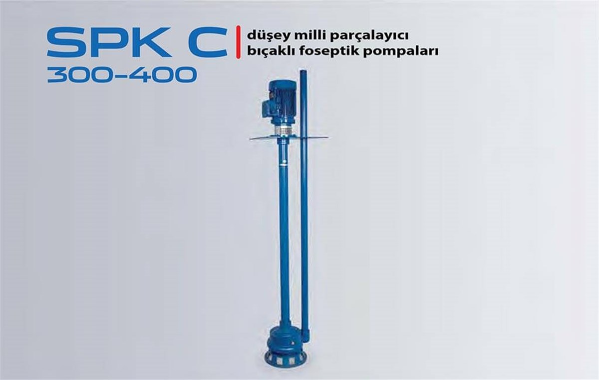 Deeps SPK C 300-400 Düşey Milli Parçalayıcı Bıçaklı Foseptik Pompa