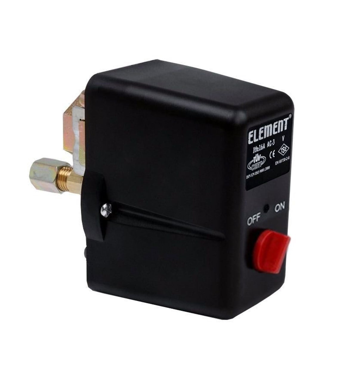 Element Hidrofor Şalteri 2-8 Bar Tahliyeli On/Off Trifaze 1/2 Bağlantılı