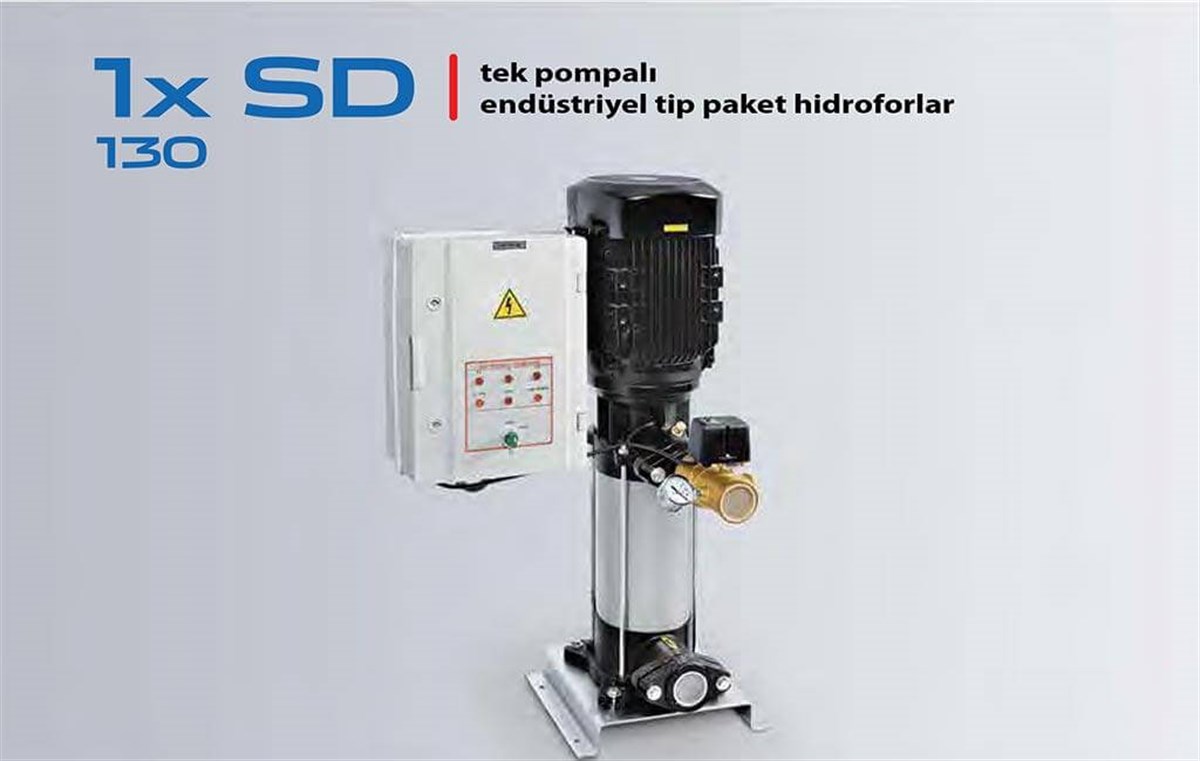 Komm 1x SD 130 Tek Pompalı Paket Hidrofor