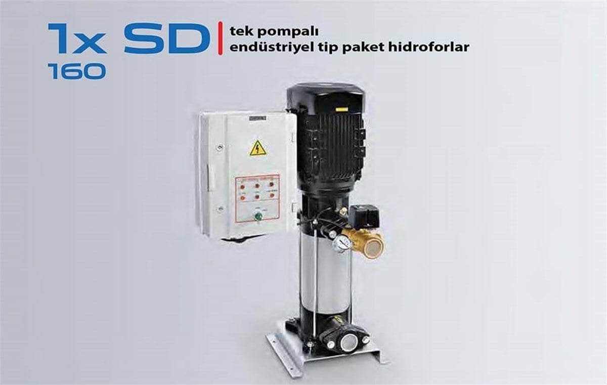 Komm 1x SD 160 Tek Pompalı Paket Hidrofor