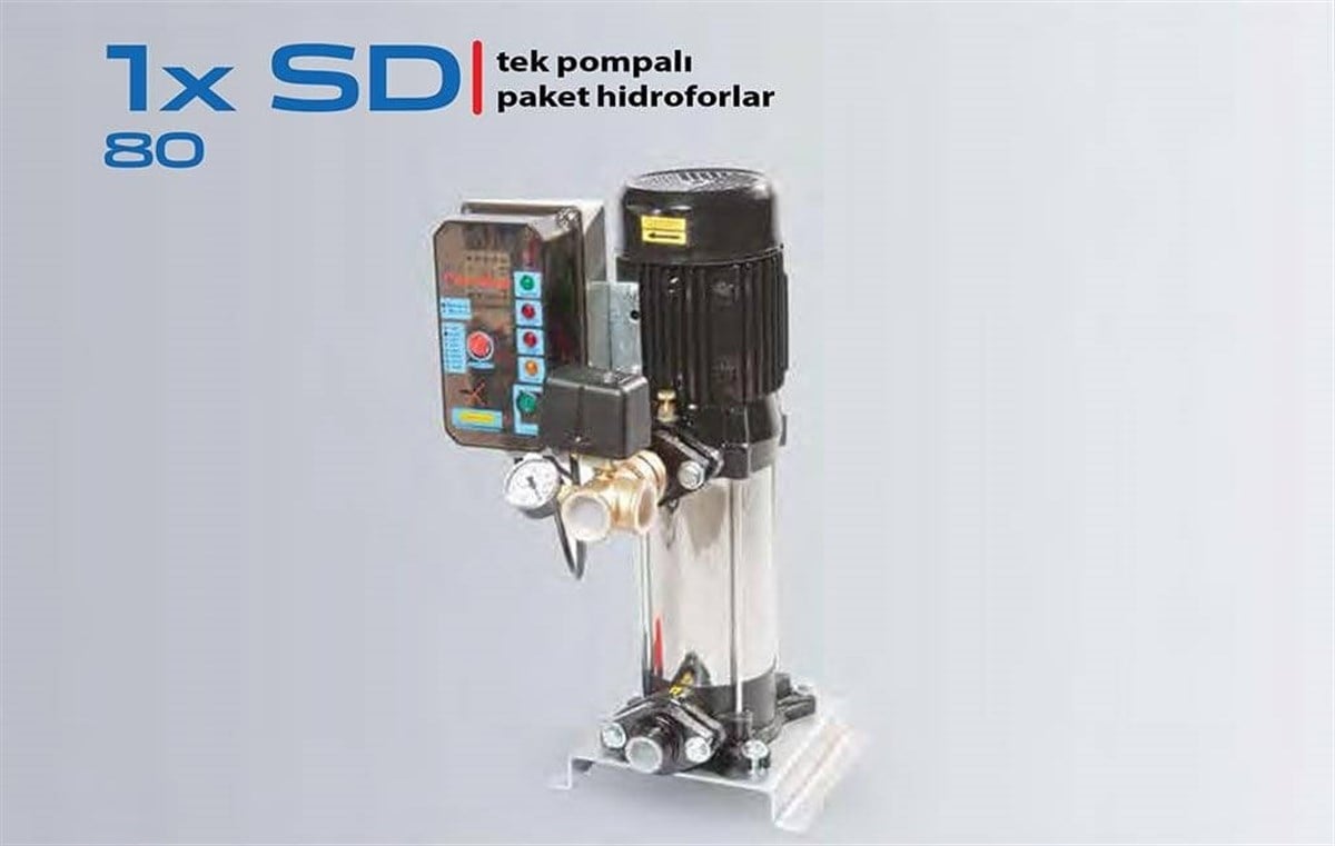 Komm 1x SD 80 Tek Pompalı Paket Hidrofor