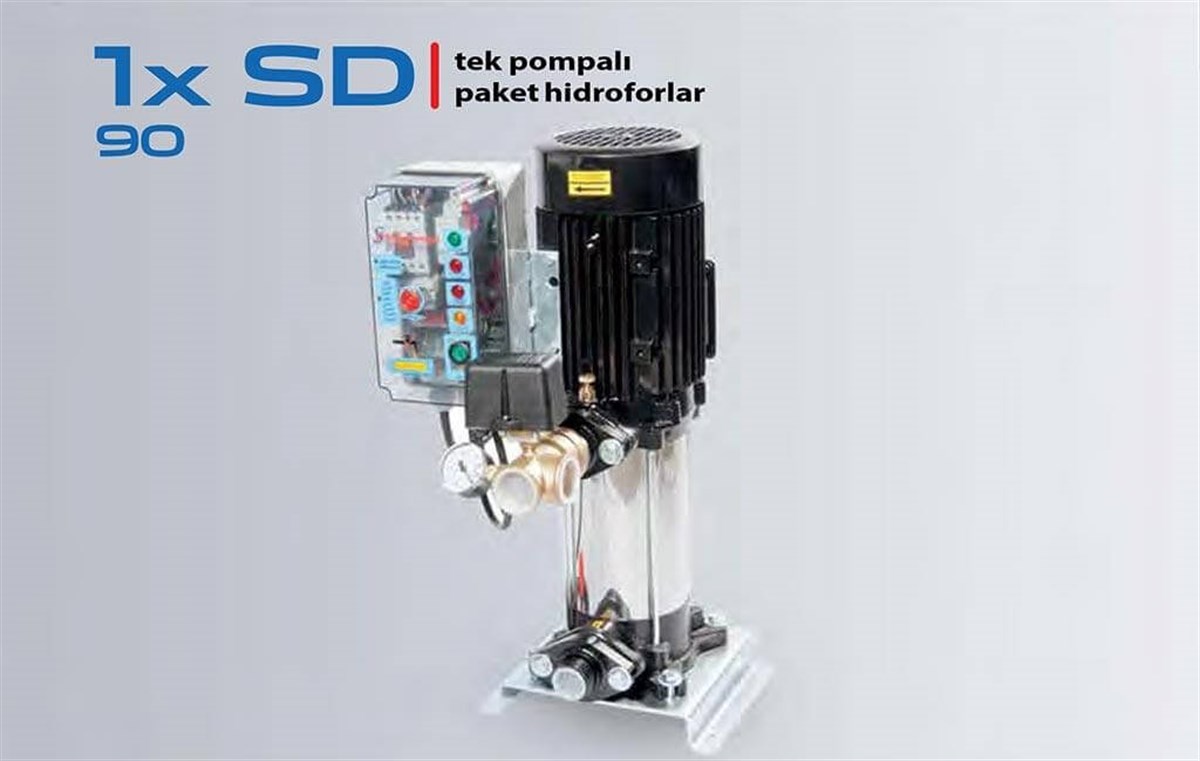 Komm 1x SD 90 Tek Pompalı Paket Hidrofor