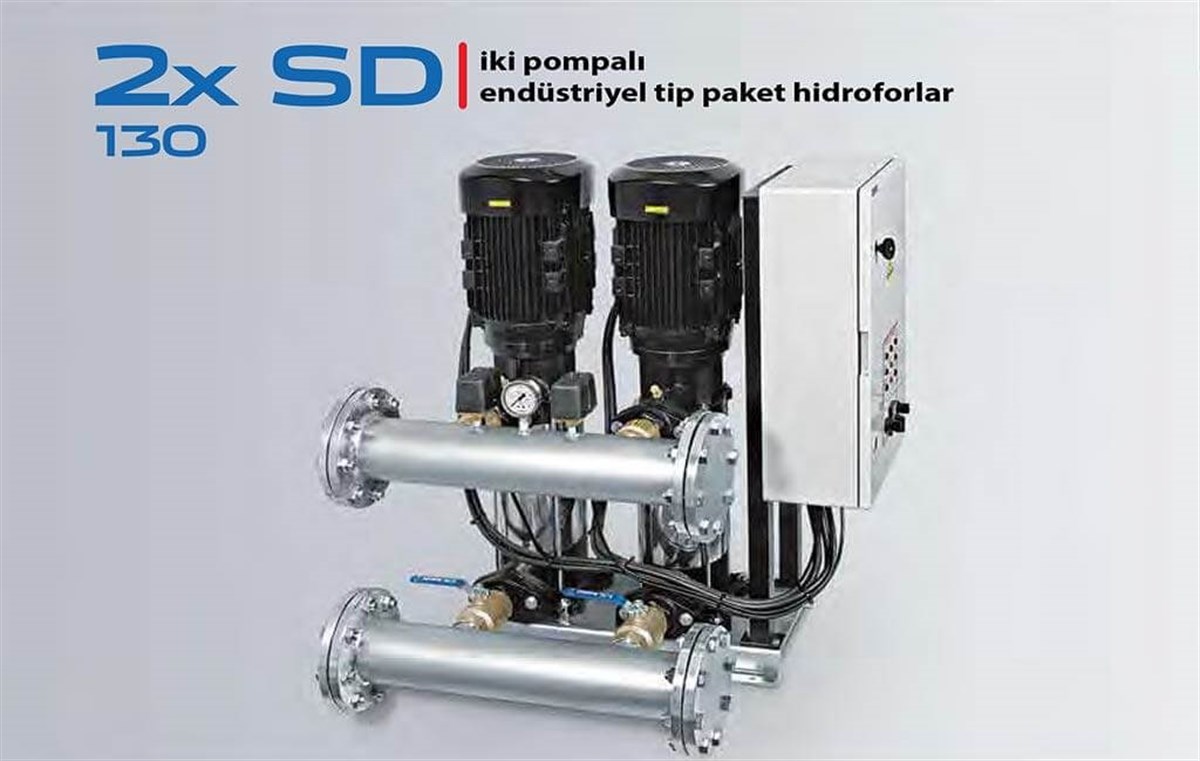 Komm 2x SD 130 İki Pompalı Paket Hidrofor