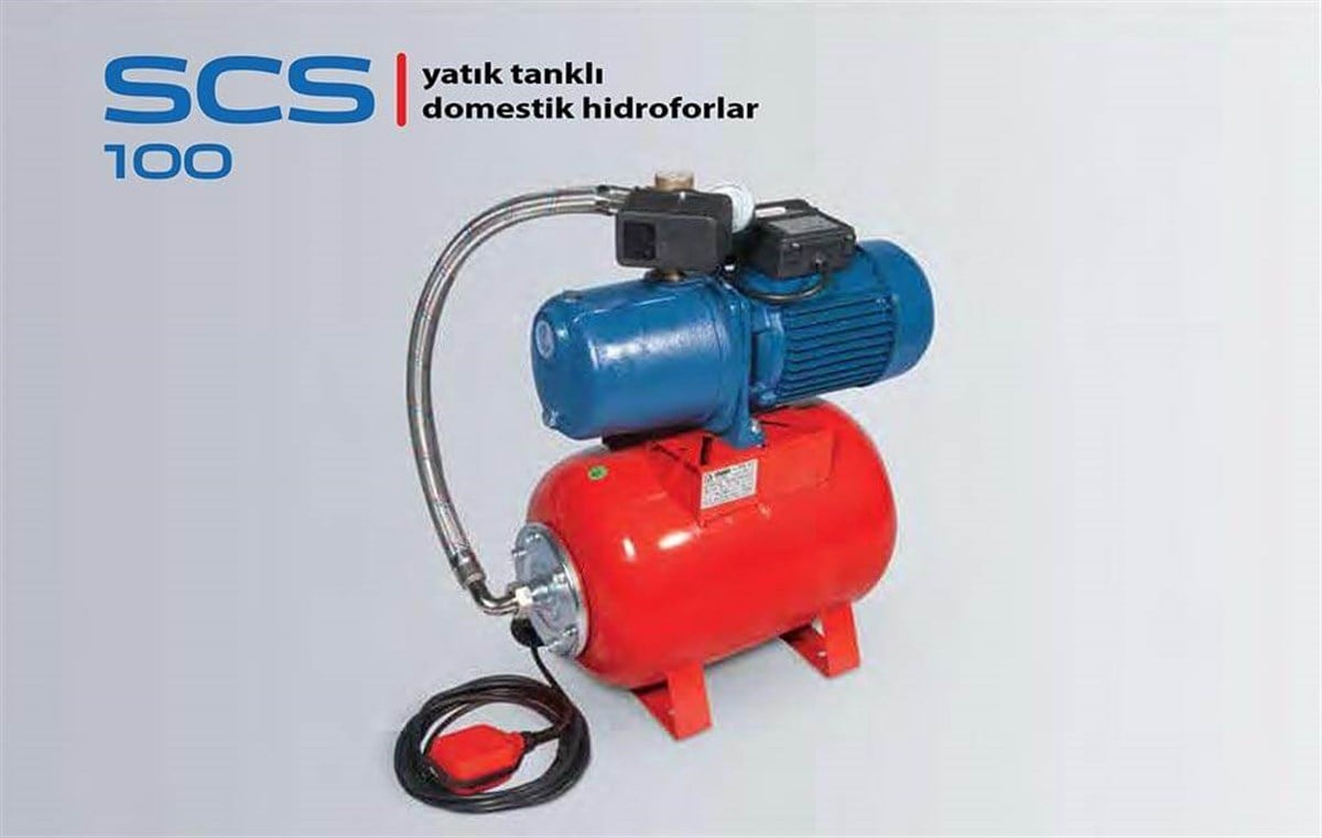 Komm SCS 100 Yatık Tanklı Domestik Hidrofor