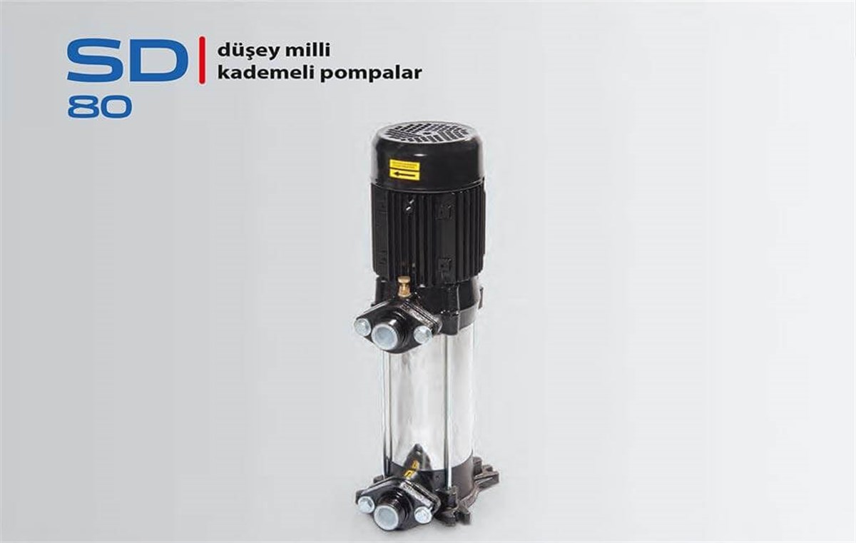 Komm SD 80 Düşey Milli Çok Kademeli Santrifüj Pompa