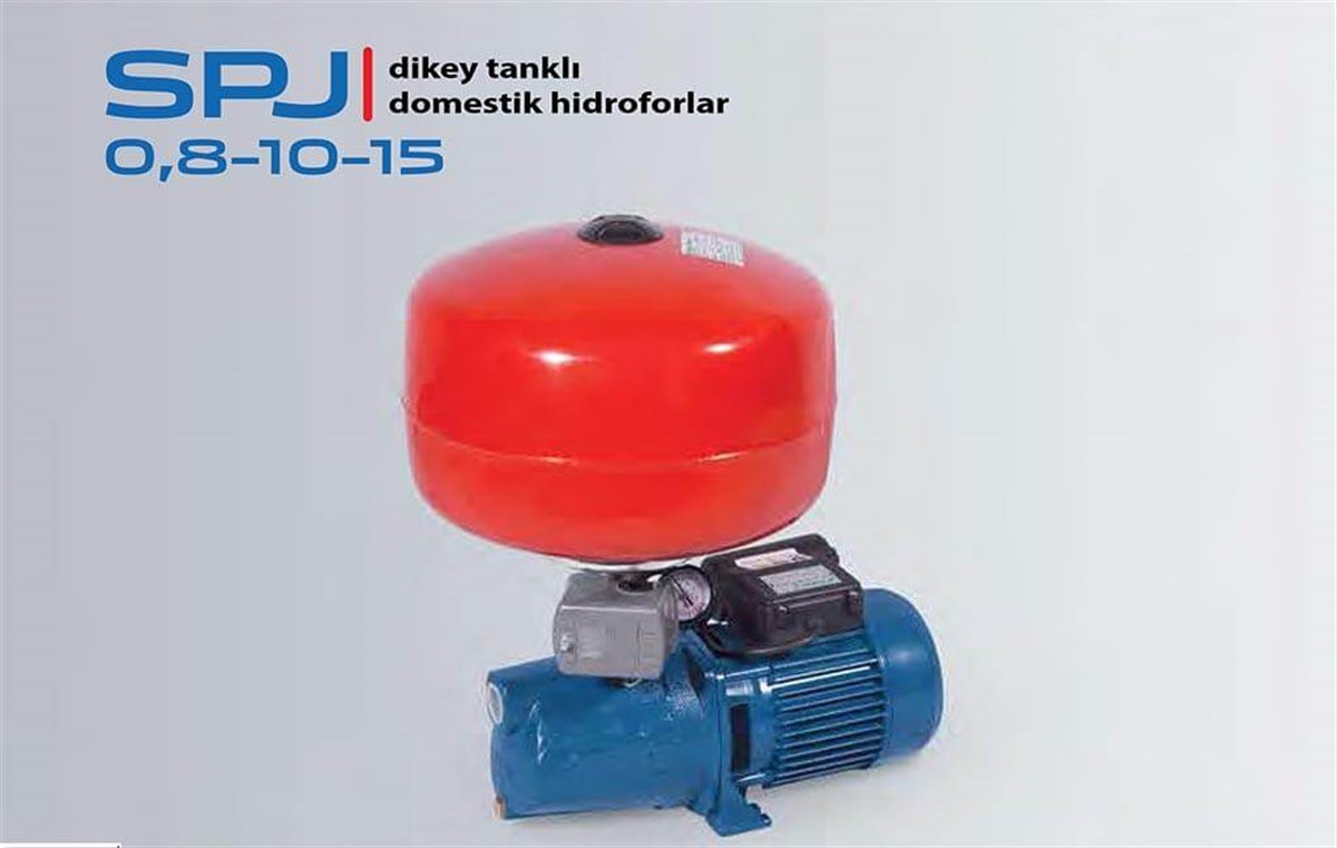 Komm SPJ 0,8-10-15 Dikey Tanklı Domestik Hidrofor