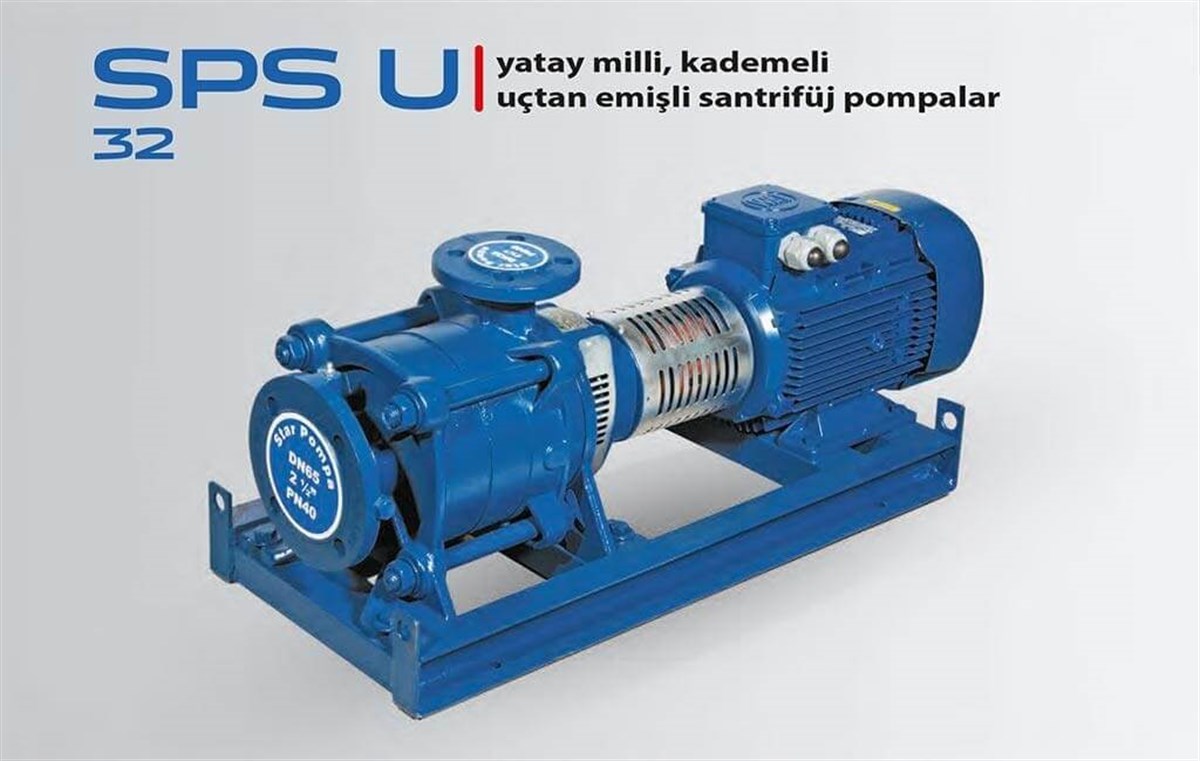 Komm SPS U 32 Yatay Milli Çok Kademeli Uçtan Emişli Santrifüj Pompa