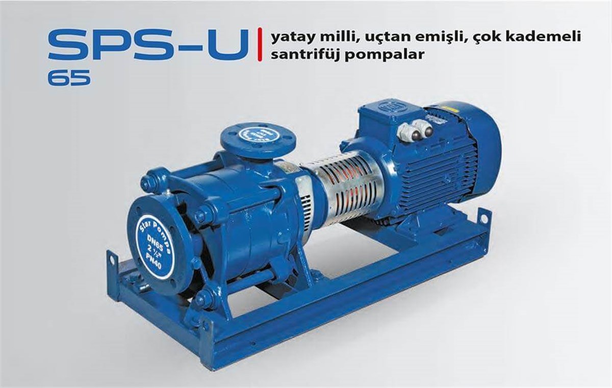 Komm SPS U 65 Yatay Milli Çok Kademeli Uçtan Emişli Santrifüj Pompa