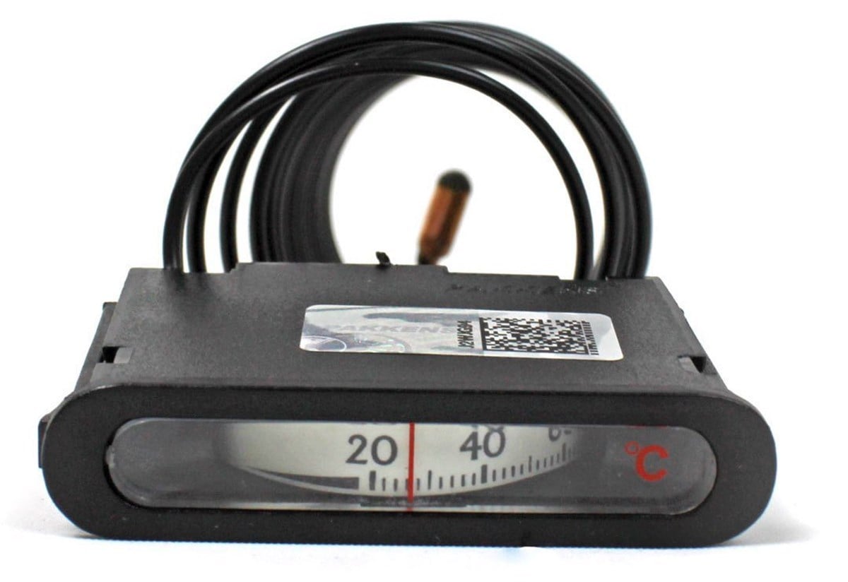 Pakkens 62x12 mm 0/+120 °C Arkadan Bağlantılı Gazlı Termometre 3mt Kapiler Boyu