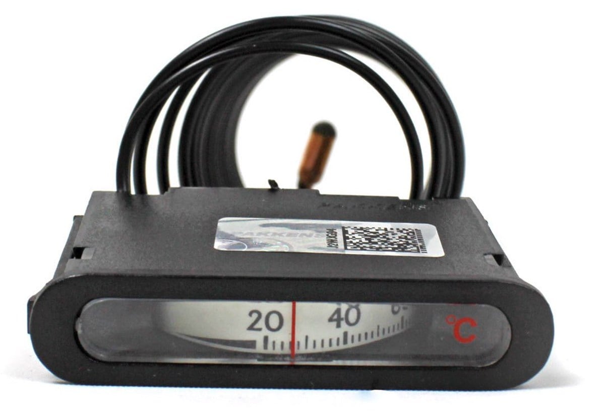 Pakkens 62x12 mm 0/+120 °C Arkadan Bağlantılı Gazlı Termometre 1mt Kapiler Boyu
