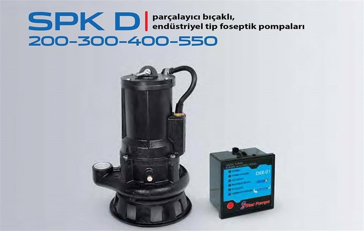 SPK D 200-300-400-550 Parçalayıcı Bıçaklı Endüstriyel Tip Foseptik Pompa