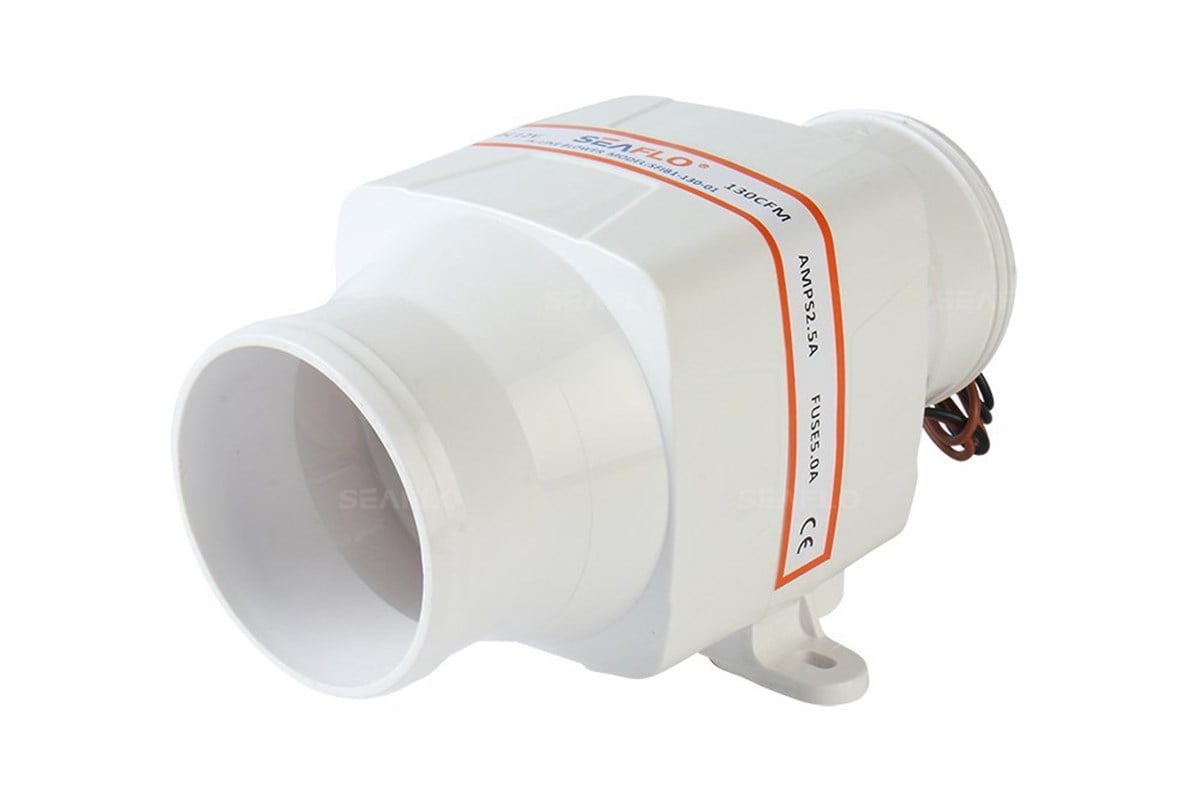 SR10511 24 Volt 75 mm Blower, Tekne ve Yat Kanal Tipi Fan Aspiratör