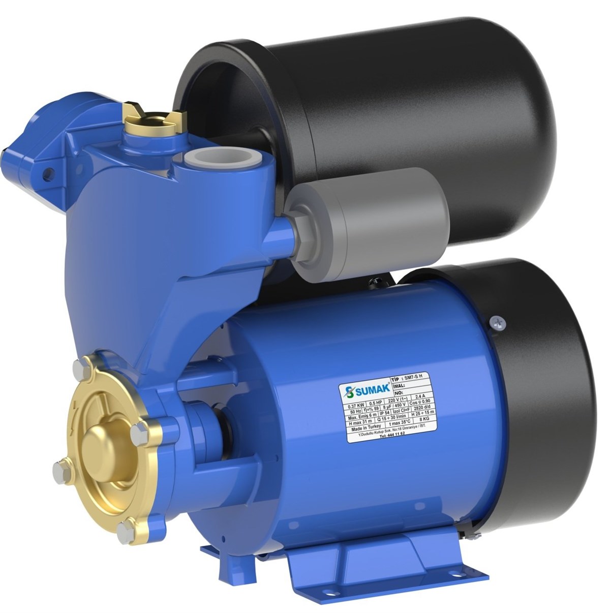 Sumak SM7-SH Güneş Enerjisi Sıcak Su Basınçlandırma Hidroforu 30 mss 2 m³/h