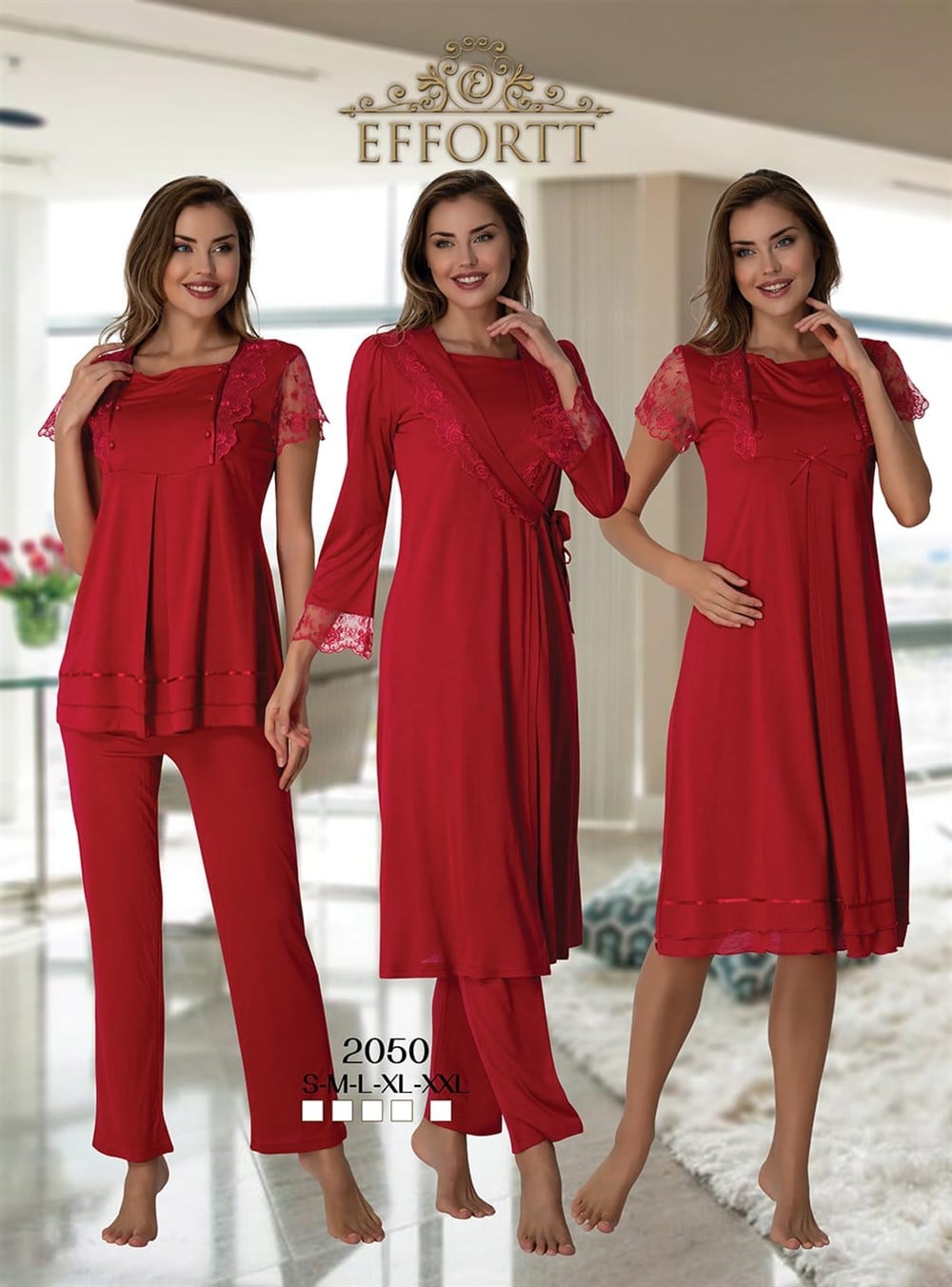 Effortt Lohusa Pijama, Gecelik, Sabahlık