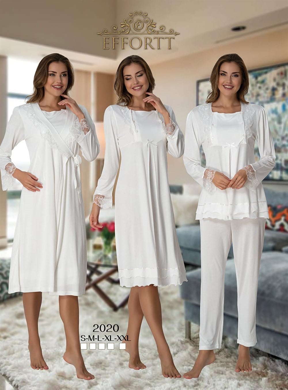 Effortt Lohusa Pijama, Gecelik, Sabahlık