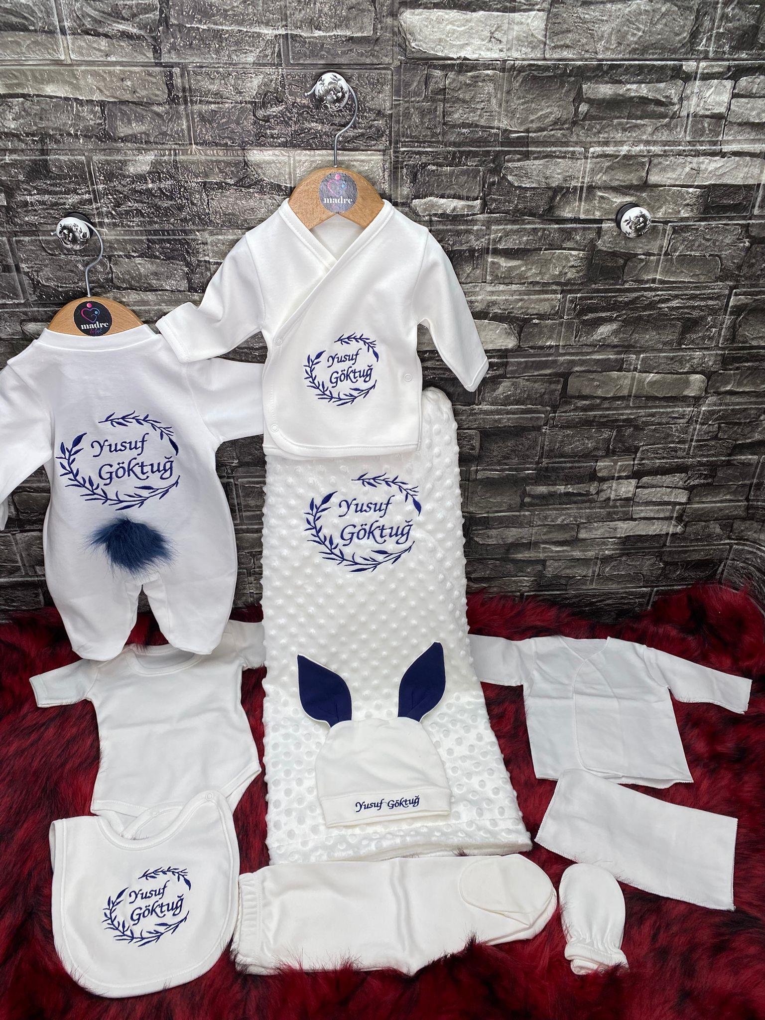 İsme Özel 10 Parça Hastane Çıkışı