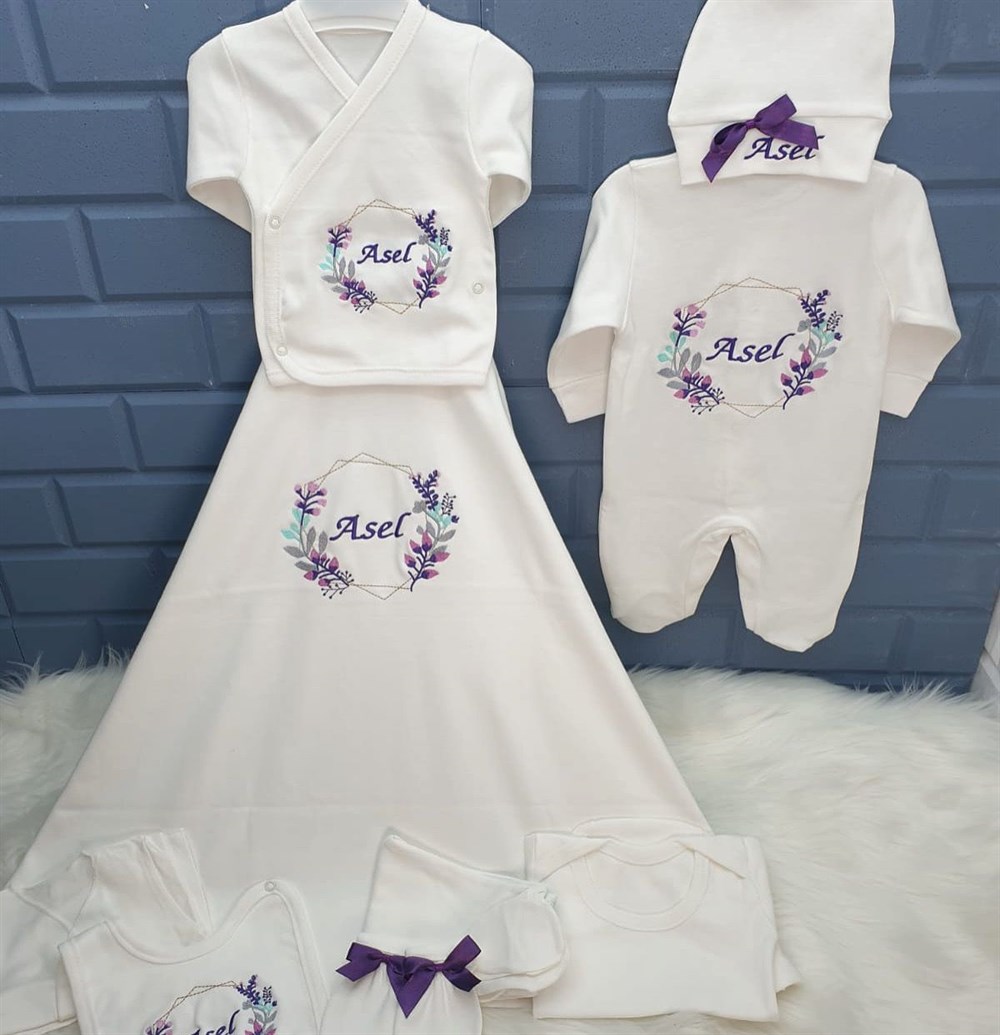 İsme Özel 10 Parça Hastane Çıkışı