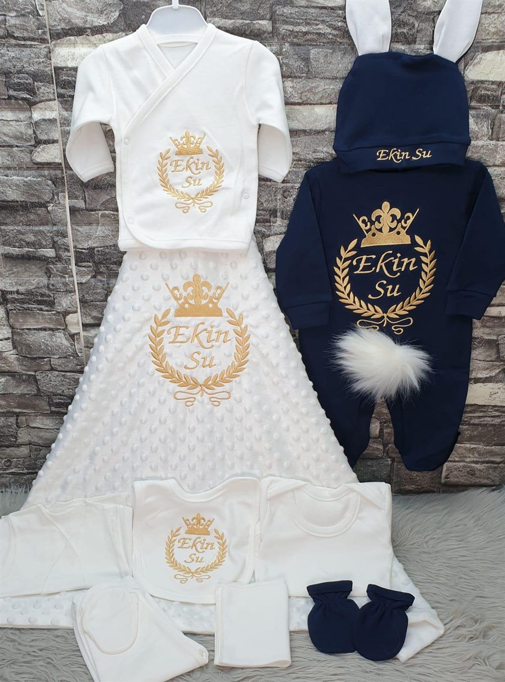 İsme Özel 10 Parça Hastane Çıkışı