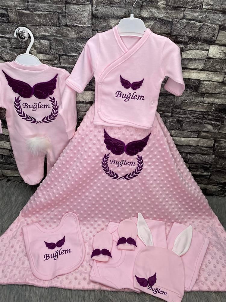 İsme Özel 10 Parça Hastane Çıkışı