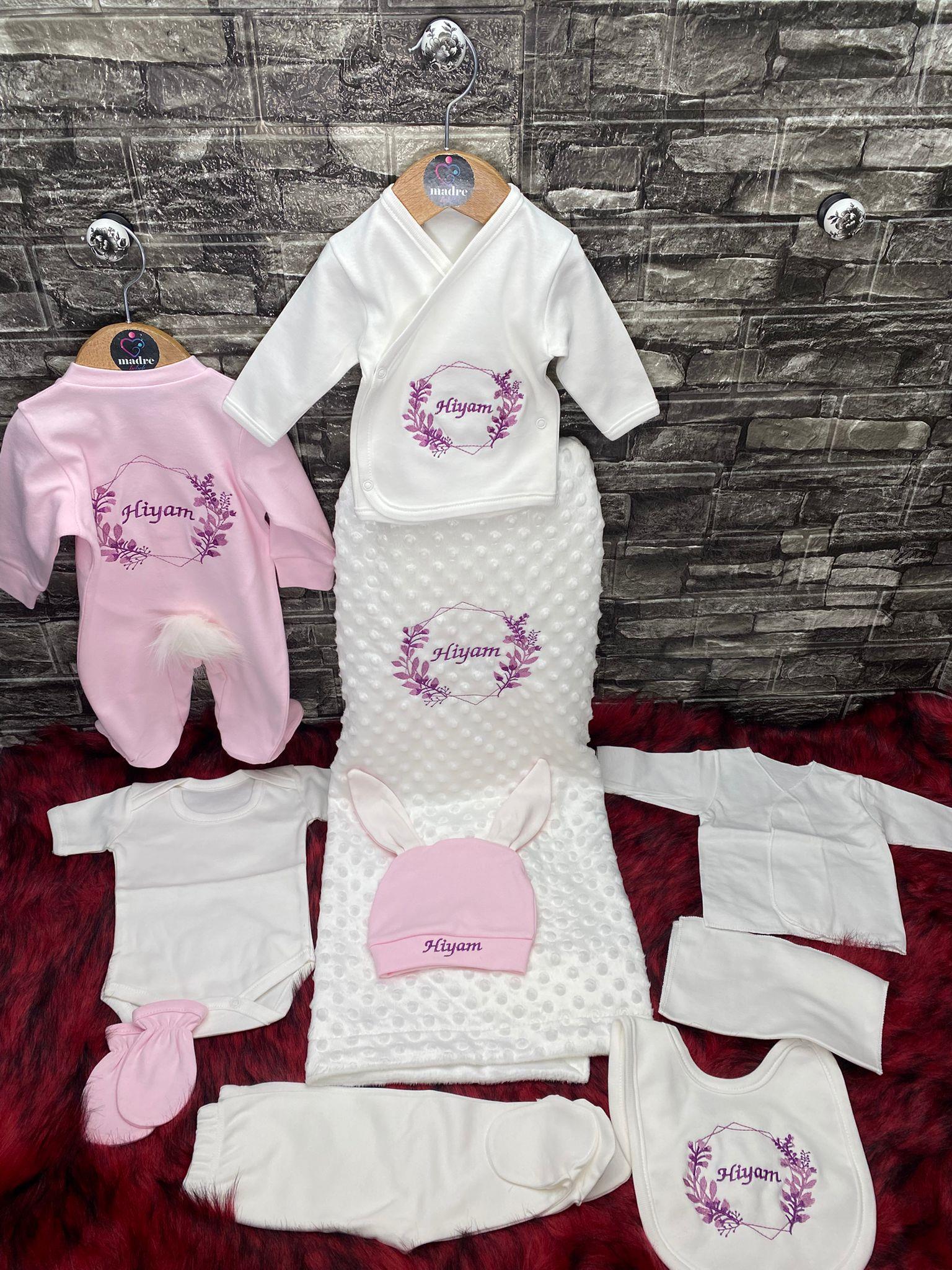 İsme Özel 10 Parça Hastane Çıkışı