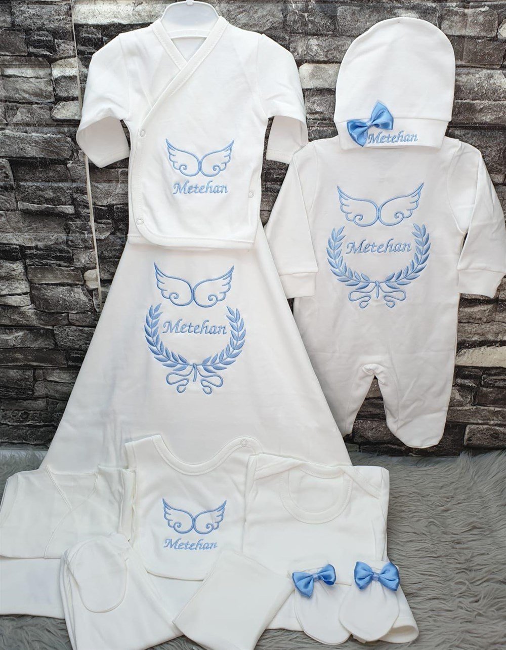 İsme Özel 10 Parça Hastane Çıkışı