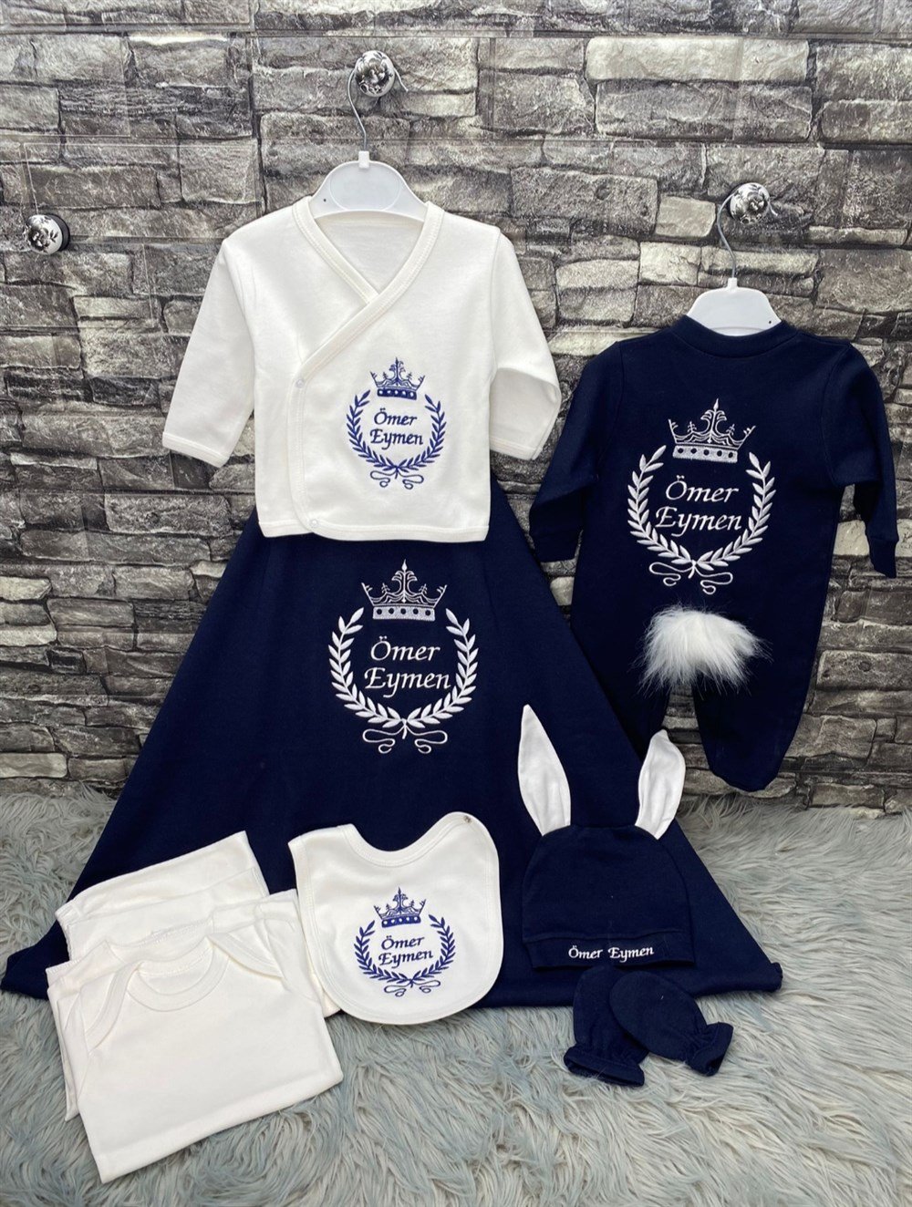 İSME ÖZEL 10 PARÇA PENYE BATTANİYELİ HASTENE ÇIKIŞI