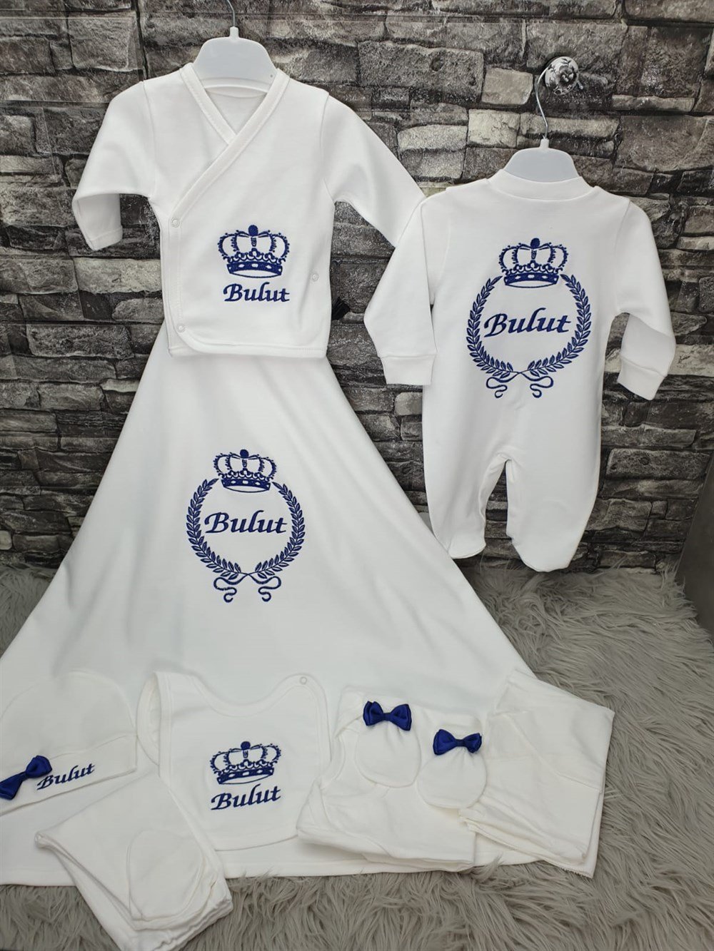 İsme Özel 10 Parça Penye battaniyeliHastane Çıkışı