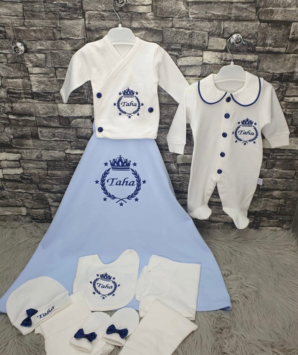 İsme Özel 10 Parça Penye Hastane Çıkışı