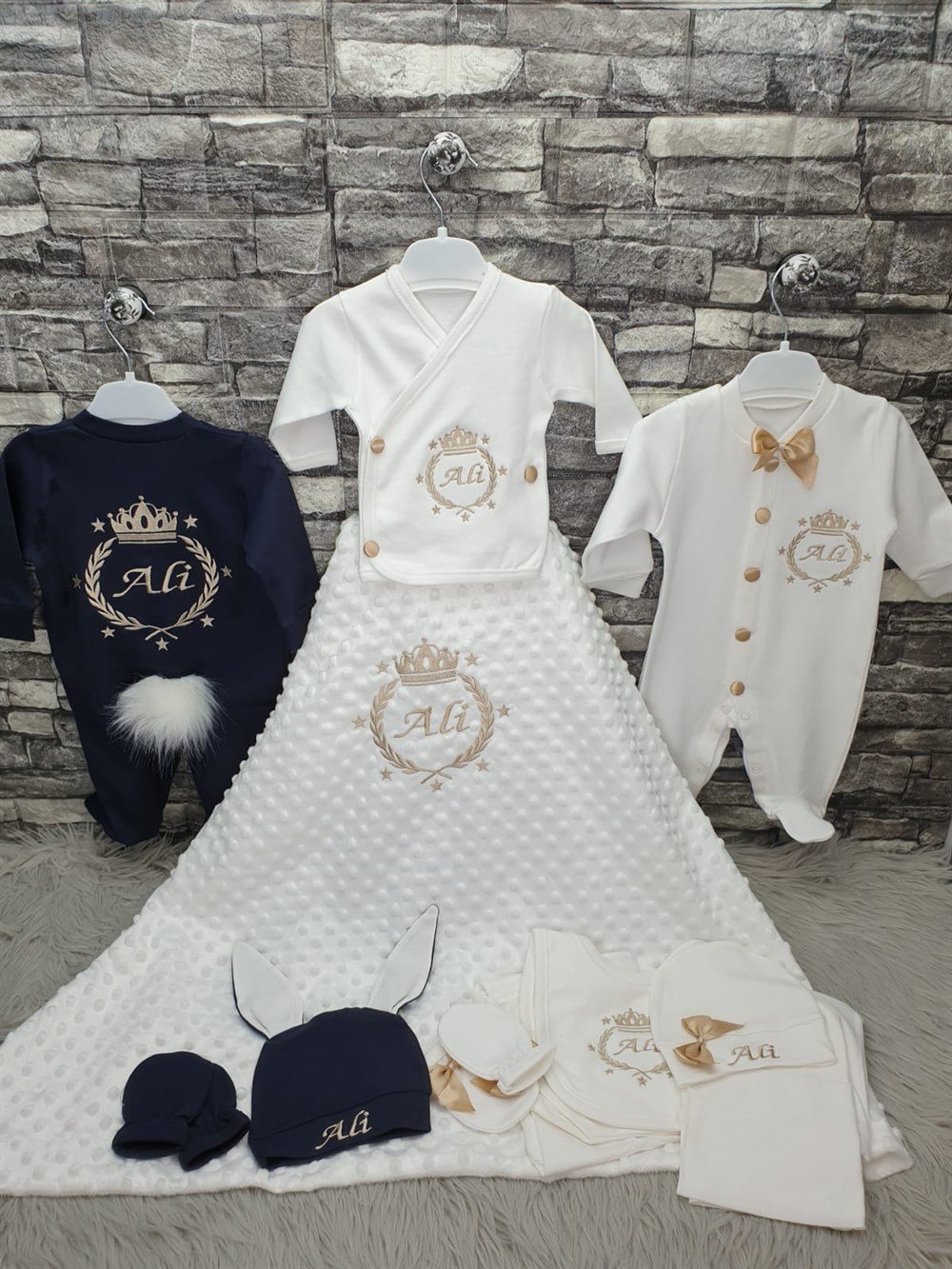 İsme Özel 13 Parça nohut batytaniyeli Hastane Çıkışı