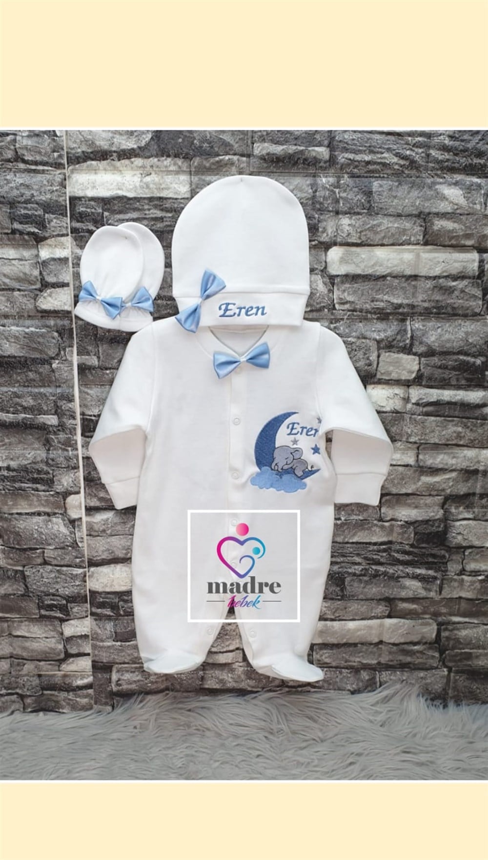 İsme Özel 3 Parça Hastane Çıkışı